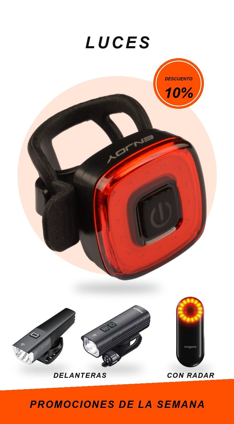 Luces delanteras y traseras para bicicleta con 10% de descuento